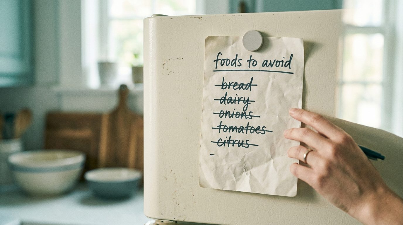 The shrinking list of “safe” foods. Exhausting, and it never fixed it.